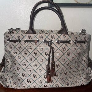 Dooney & Bourke Signature DB Canvas Satchel